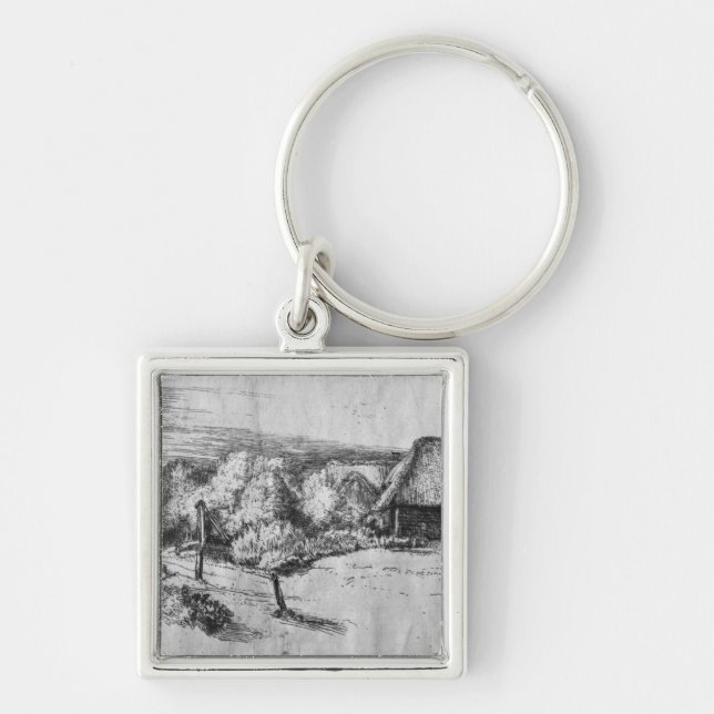 Large Landscape with a Tower, c.1650 Key Ring (Front)