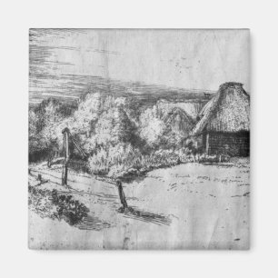 Large Landscape with a Tower, c.1650 Magnet