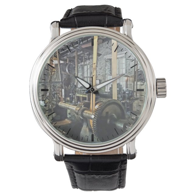 Large Lathe in Machine Shop Watch (Front)