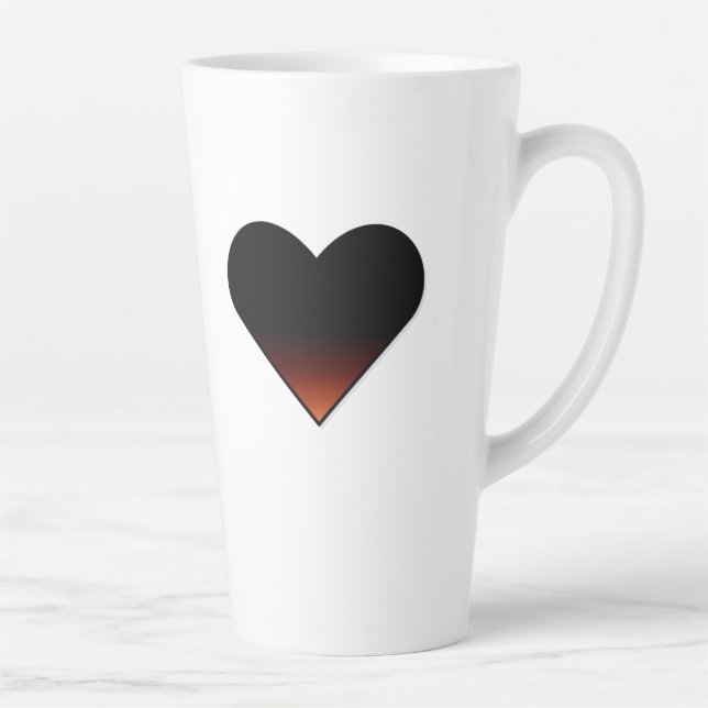 Large Latte Heart Mug (Right)