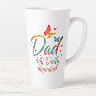 Large Latte Mug, 17oz - "Dad: My Daily Inspiration Mug