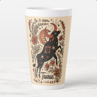 Large Latte Mug Taurus Celestial Zodiac Art