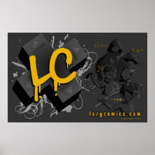 Large LC LazyComics Sketch Poster