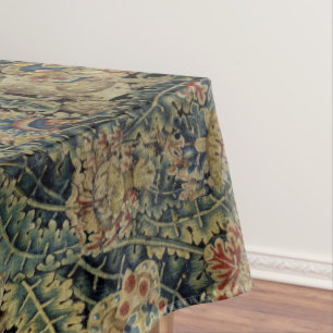 Large Leaf Verdure & Animals Renaissance Tapestry Tablecloth