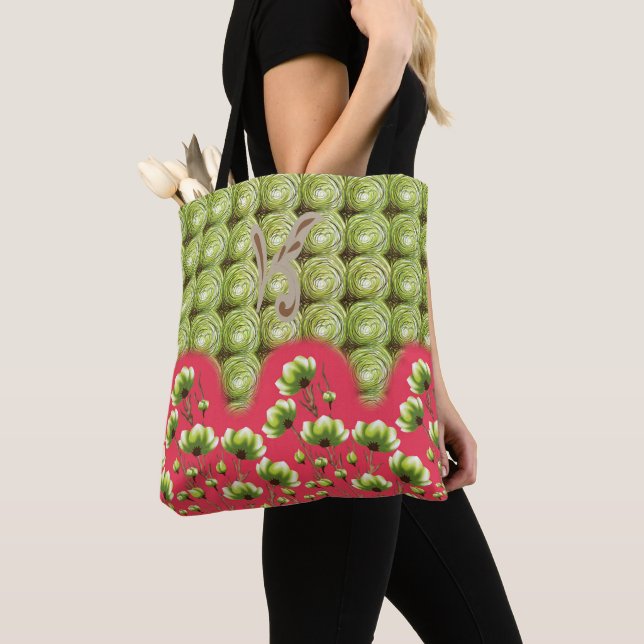 Large Leather Tote Bag | Canvas & Teacher Totes (Close Up)