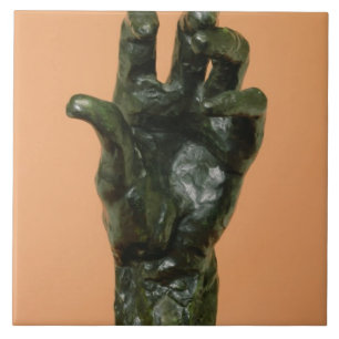 Large Left Hand (bronze) Ceramic Tile