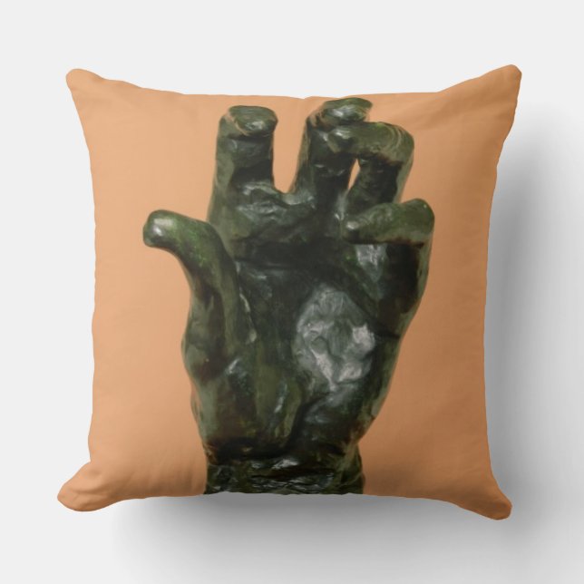 Large Left Hand (bronze) Cushion (Front)