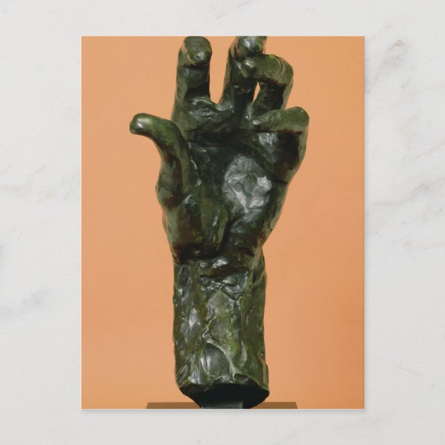 Large Left Hand (bronze) Postcard (Front)