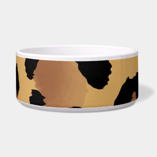 Large Leopard Print Pet Bowl