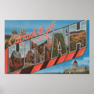 Large Letter Scenes - Capitol Reef Nat'l Park, U Poster