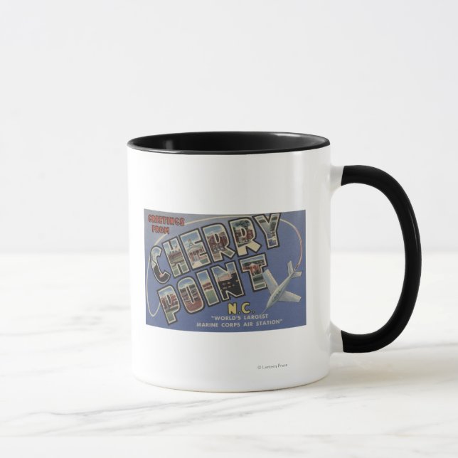 Large Letter Scenes - Cherry Point, NC Mug (Right)