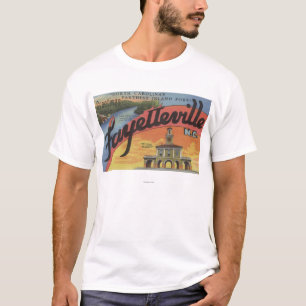 Large Letter Scenes - Fayetteville, NC T-Shirt