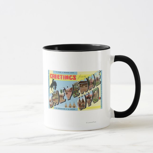 Large Letter Scenes, Greetings From 2 Mug (Right)