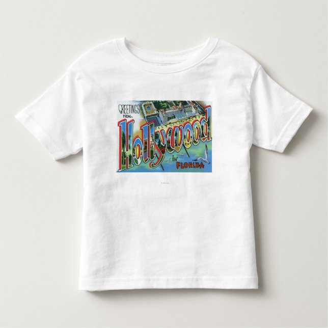 Large Letter Scenes, Greetings From 3 Toddler T-Shirt (Front)
