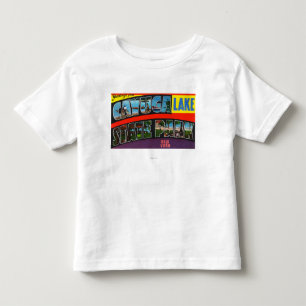 Large Letter Scenes, Greetings From 4 Toddler T-Shirt