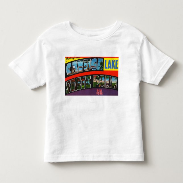 Large Letter Scenes, Greetings From 4 Toddler T-Shirt (Front)