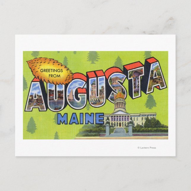 Large Letter Scenes, Greetings From 5 Postcard (Front)