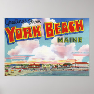 Large Letter Scenes, Greetings From Poster