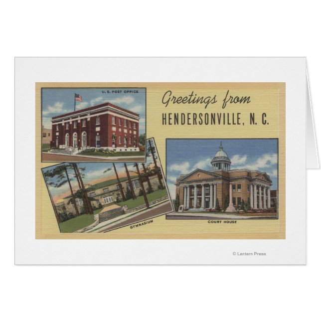 Large Letter Scenes - Hendersonville, NC (Front Horizontal)