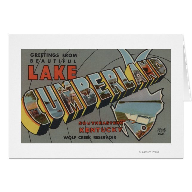 Large Letter Scenes - Lake Cumberland, KY (Front Horizontal)