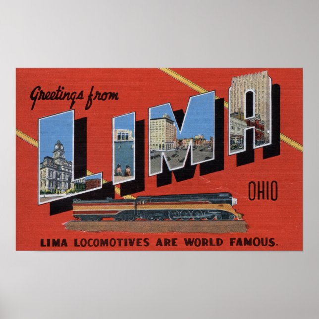 Large Letters - Lima Locomotives are World Poster (Front)