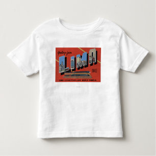 Large Letters - Lima Locomotives are World Toddler T-Shirt