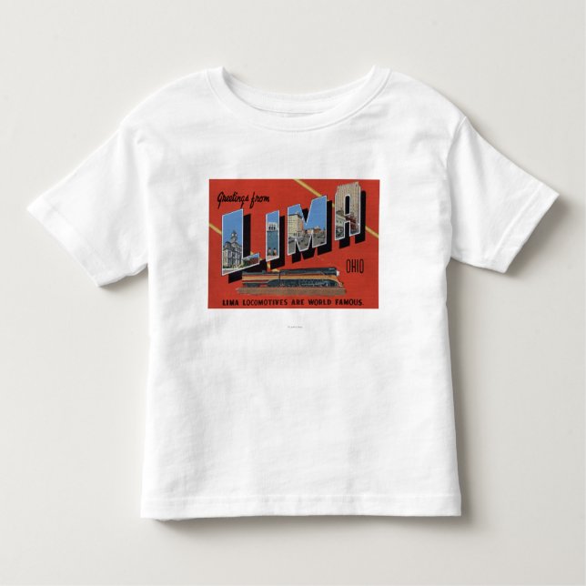 Large Letters - Lima Locomotives are World Toddler T-Shirt (Front)