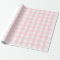 Large Light Pink and White Gingham Wrapping Paper