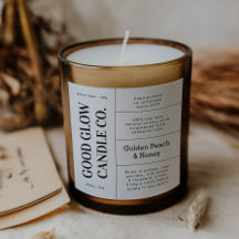 Large Logo Candle Jar Product Label Stickers