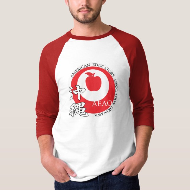 Large Logo Raglan T-shirt (Red) (Front)