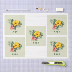 Large Logo Template Tissue Paper