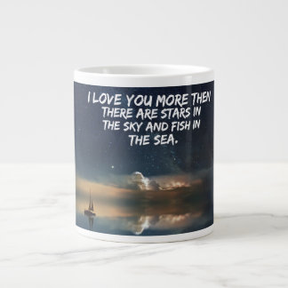Large Love Mug with Romantic Quote