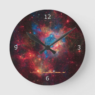 Large Magellanic Cloud Superbubble in Nebula N44 Round Clock
