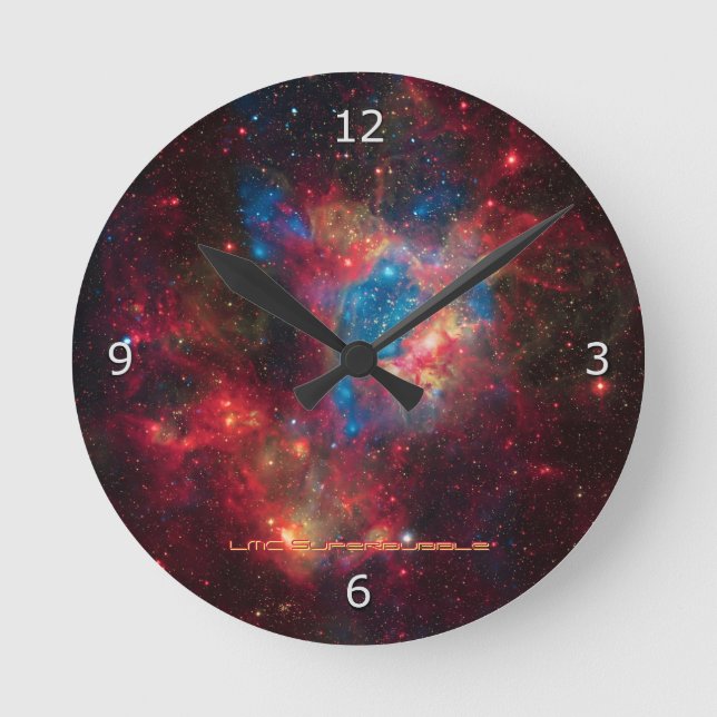 Large Magellanic Cloud Superbubble in Nebula N44 Round Clock (Front)