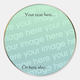 Large Make Your Own Stickers- 3 inch w/ Border Classic Round Sticker