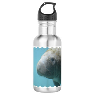 Large Manatee Underwater 532 Ml Water Bottle