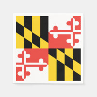 Large Maryland Flag Napkins