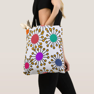 Large MCM Flowers Tote Bag