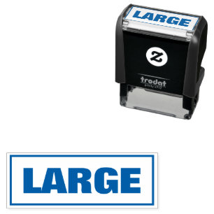 Large medium small size self-inking rubber stamp