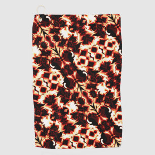 Large mirroring of lightly sculpted shapes golf towel