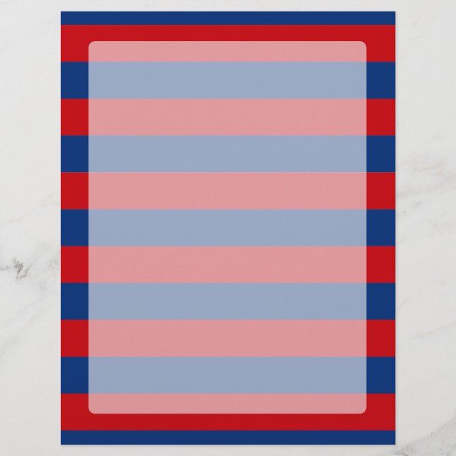 Large Modern Vibrant Horizontal Stripes Decor (Front)