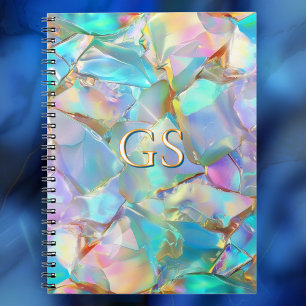 Large Monogram or Name on Opal Notebook