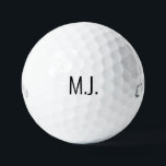 Large Monogram Simple Modern Font Golf Balls<br><div class="desc">Contemporary Font.  Simple.  Initials.  Monogram.  Large Font.</div>