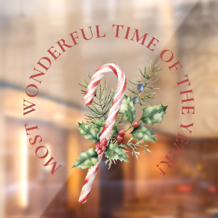 LARGE-Most Wonderful Time, Candy Cane Christmas