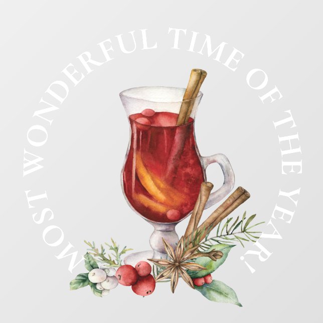 LARGE - Most Wonderful Time, Christmas Hot Toddy  (Sheet)