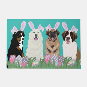 Large Mountain Dog Easter Doormat