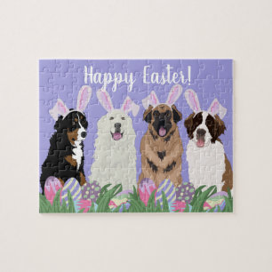 Large Mountain Dog Easter Jigsaw Puzzle