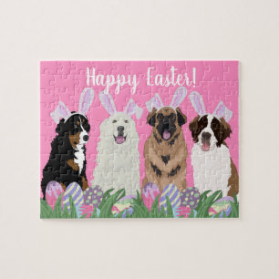 Large Mountain Dog Easter Jigsaw Puzzle