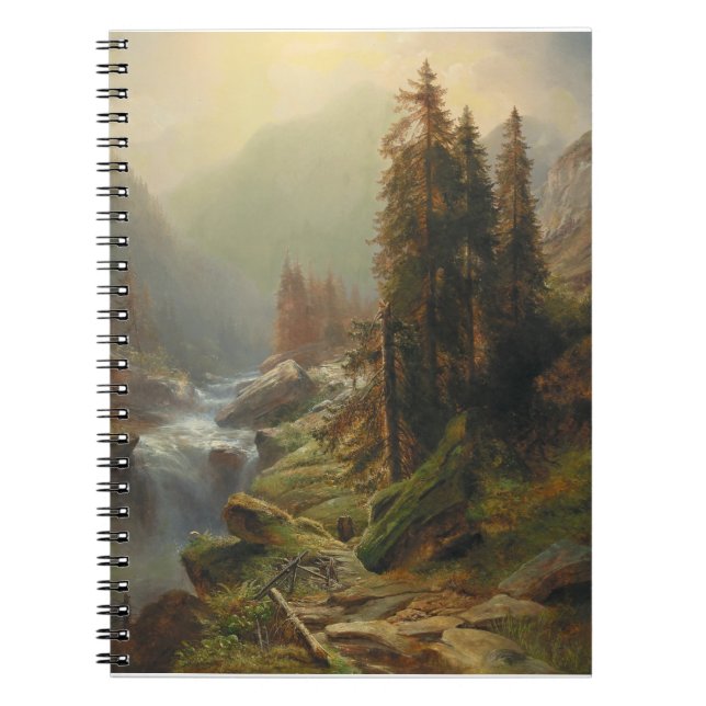 Large Mountain Landscape – Albert Zimmermann Notebook (Front)