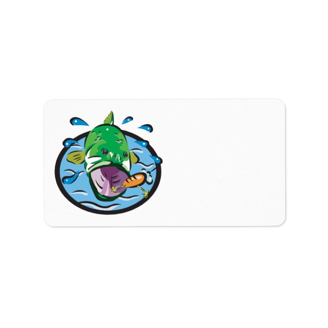 Large Mouth Bass 2 Label (Front)